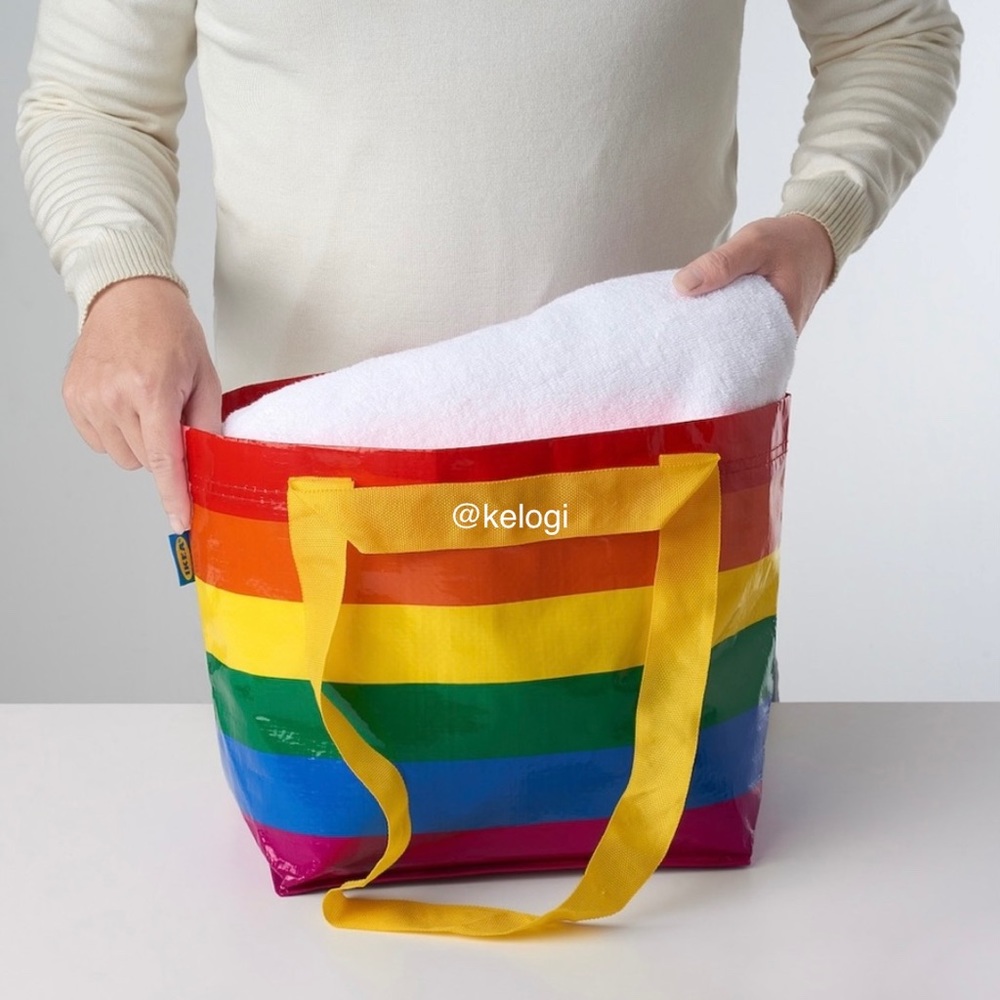 🌈NEW🌈IKEA Storstomma Raimbow Pride Mini Tote Bag - Picture 3 of 3
